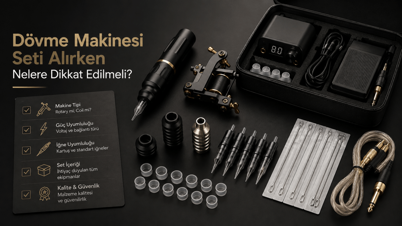 Dövme Makinesi Seti Alırken Nelere Dikkat Edilmeli?