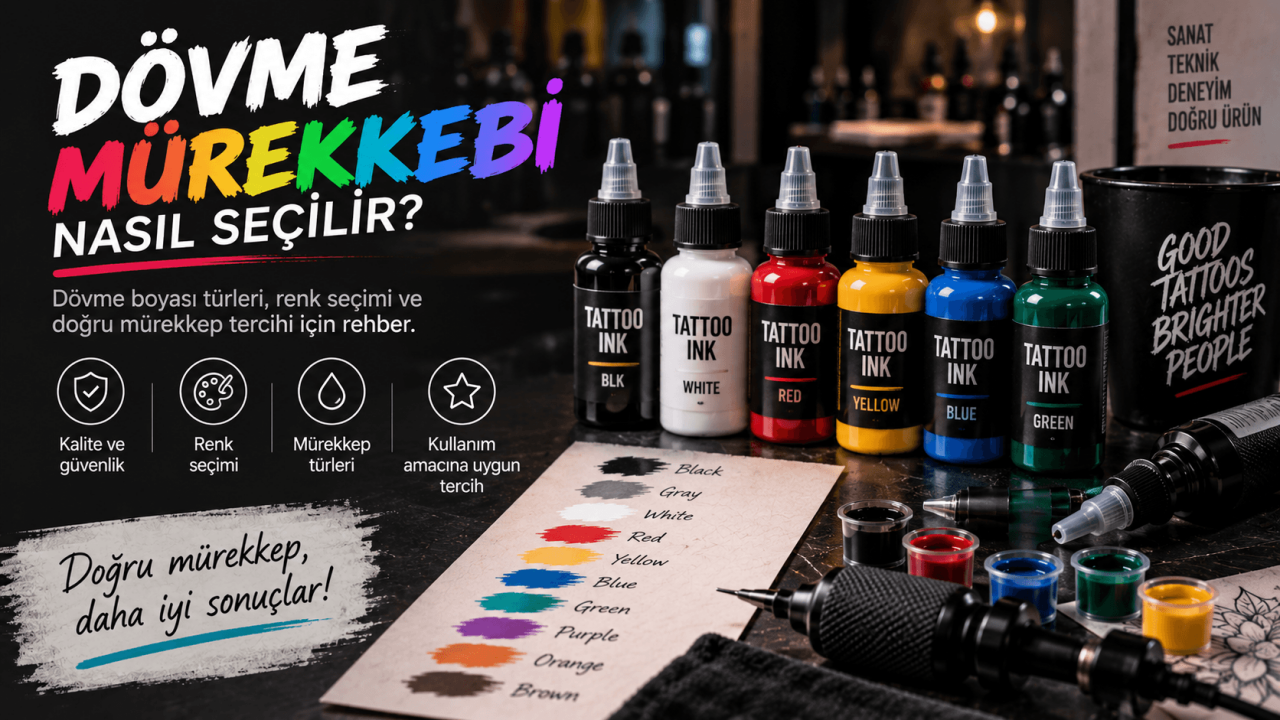 Dövme Mürekkebi Nasıl Seçilir? Dövme Boyası Türleri ve Renk Seçimi