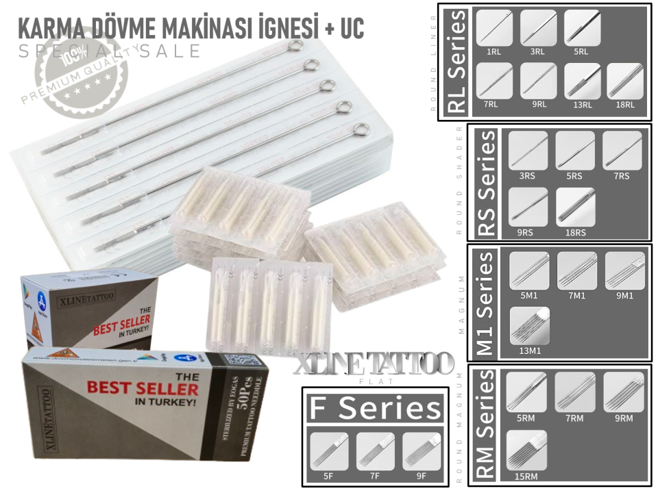 Dövme iğnesi çeşitleri RL RS Magnum ve kartuş rehberi