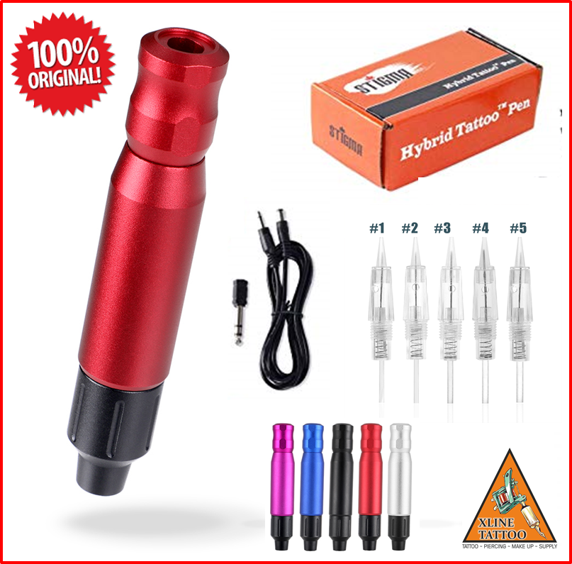 XLK-202-B KARTUŞLU İĞNELİ RED KARTUŞLU İĞNELİ RED HYBRID TATTOO PEN DÖVME MAKİNASI - USA