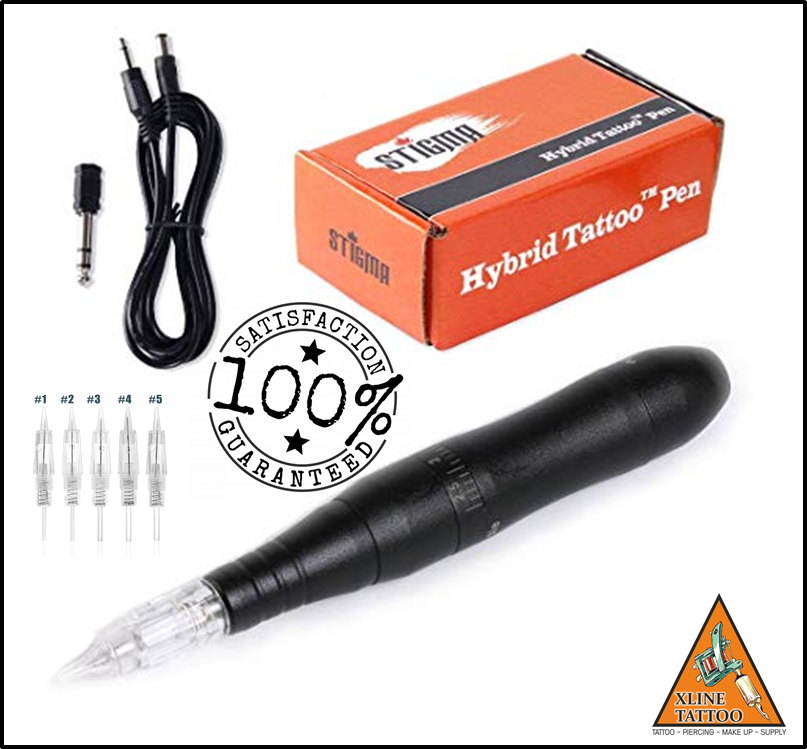 XLK-201A KARTUŞLU İĞNELİ BLACK HYBRID TATTOO PEN DÖVME MAKİNASI