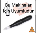 1 ADET 5F KARTUŞLU İĞNE - HYBRID MAKİNA UYUMLU STERİL TİTANYUM KALICI MAKYAJ MAKİNASI İĞNESİ