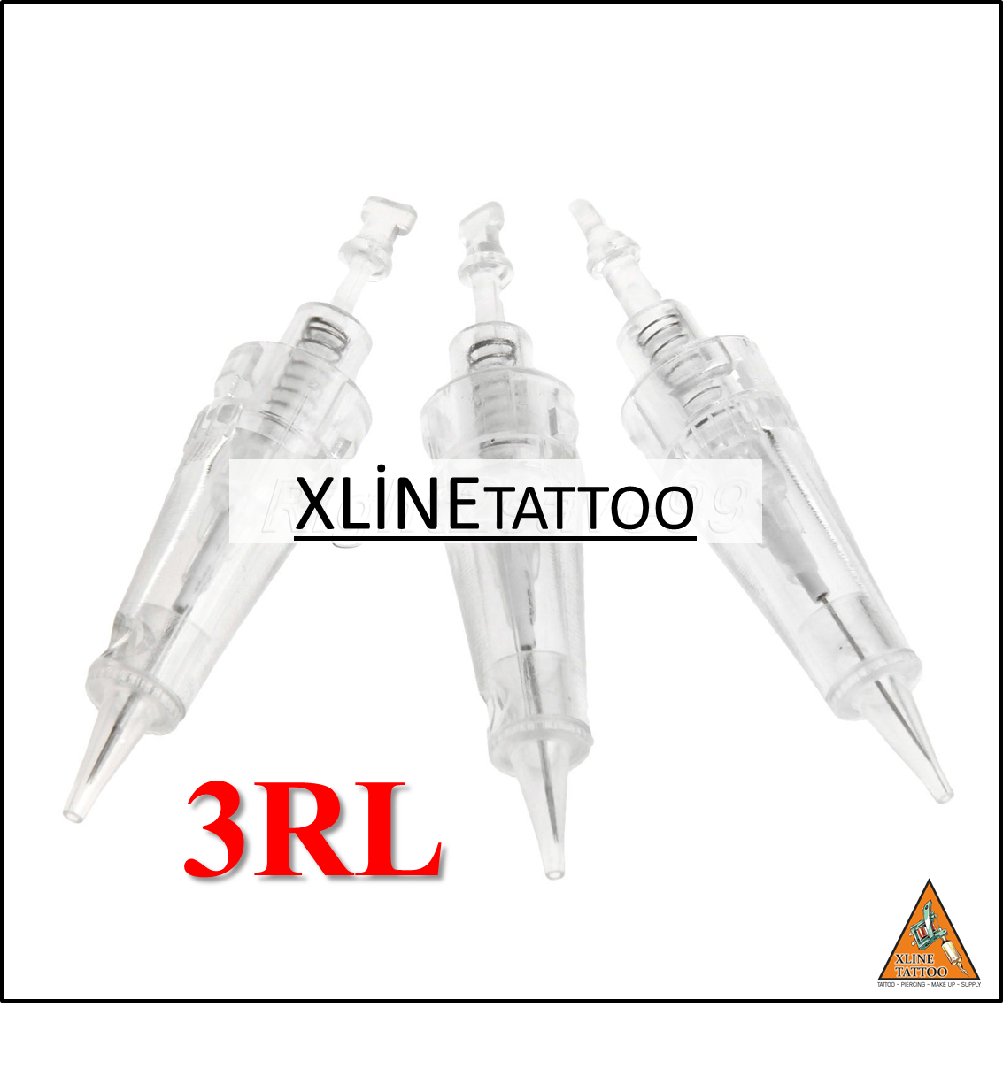 XL-303 1 ADET 3RL KARTUŞLU İĞNE-HYBRID MAKİNA UYUMLU STERİL TİTANYUM KALICI MAKYAJ MAKİNASI İĞNESİ
