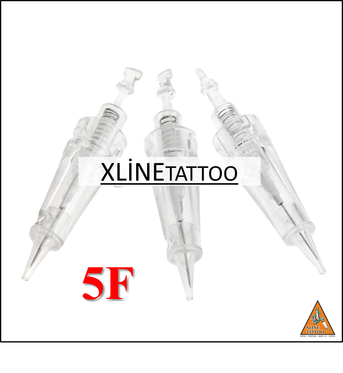 XL-303R 1 ADET 5F KARTUŞLU İĞNE-HYBRID MAKİNA UYUMLU STERİL TİTANYUM KALICI MAKYAJ MAKİNASI İĞNESİ