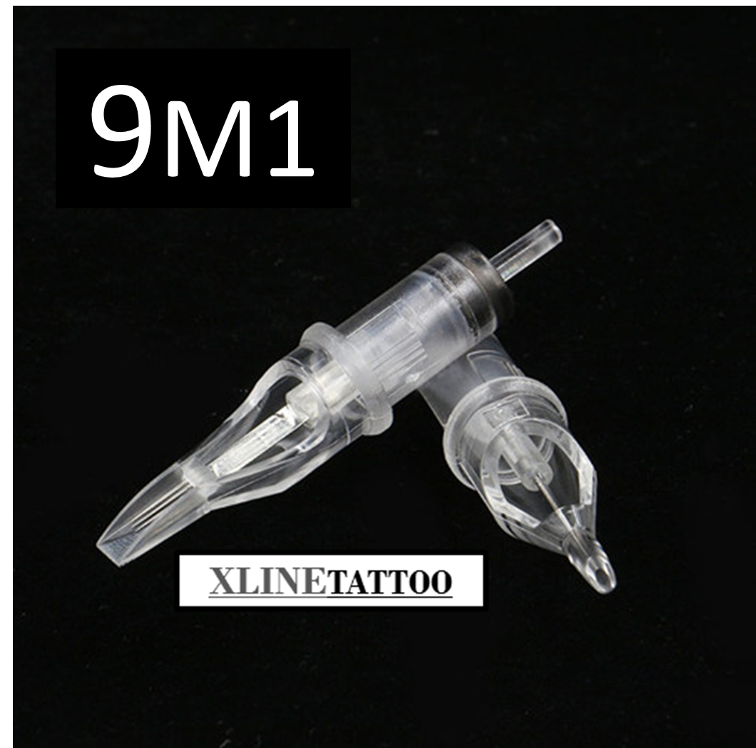 XLTN-047 1 ADET 9M1 KARTUŞLU İĞNE - CHEYENNE HAWK UYUMLU STERİL TİTANYUM DÖVME MAKİNASI İĞNES