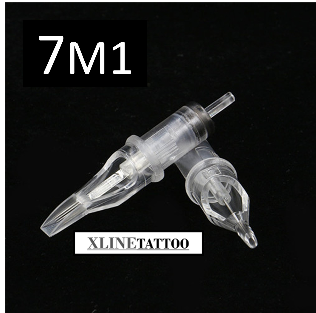 XLTN-047 1 ADET 7M1 KARTUŞLU İĞNE - CHEYENNE HAWK UYUMLU STERİL TİTANYUM DÖVME MAKİNASI İĞNES