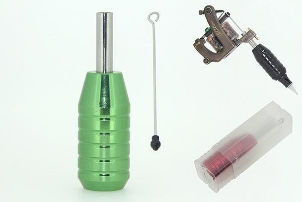 XLG-420B YEŞİL KARTUŞ GRİP - CARTRIDGE GRIPS - TÜM DÖVME MAKİNALARINA UYUMLUDUR