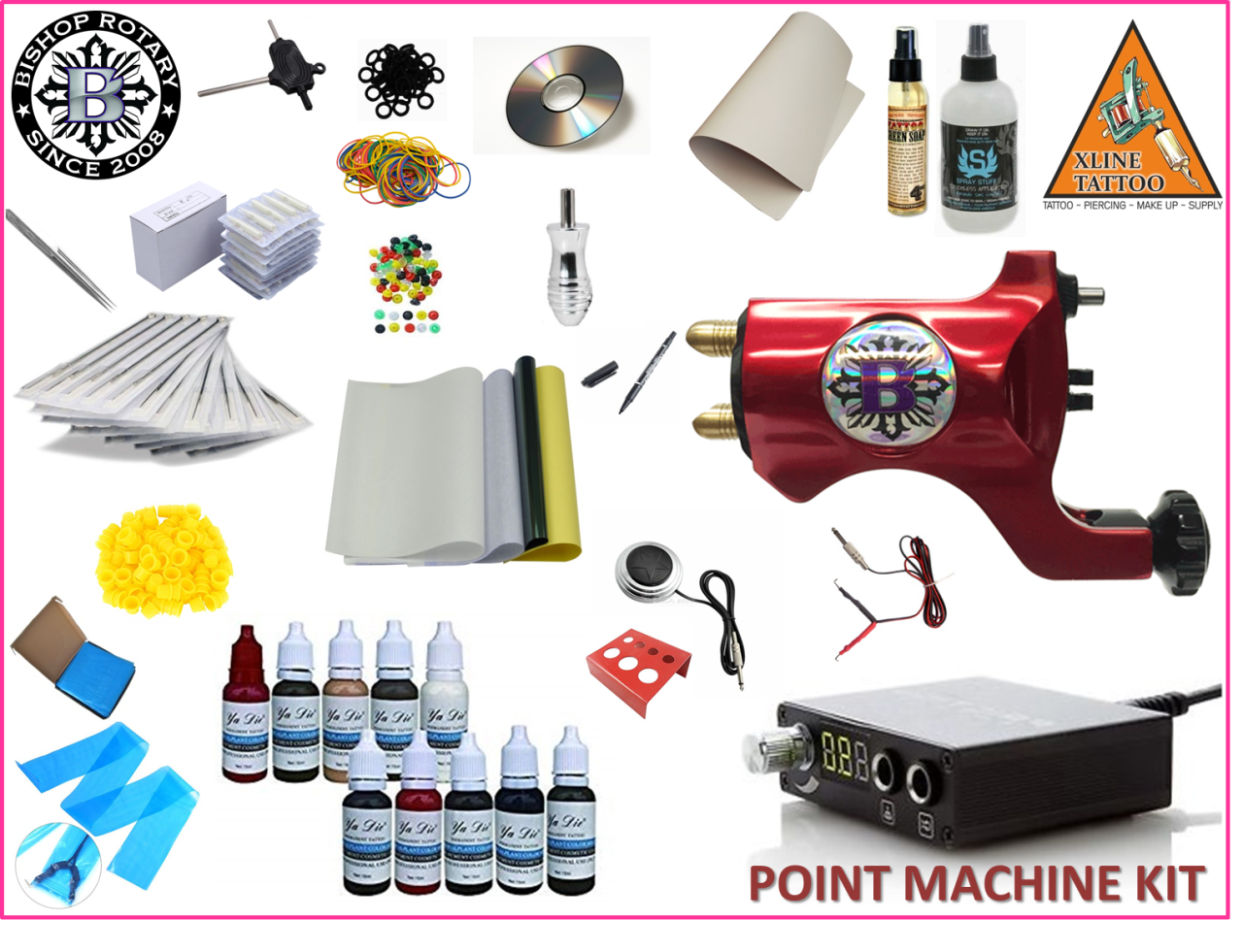 ROTARY BISHOP MODEL TATTOO DÖVME MAKİNASI FULL SET