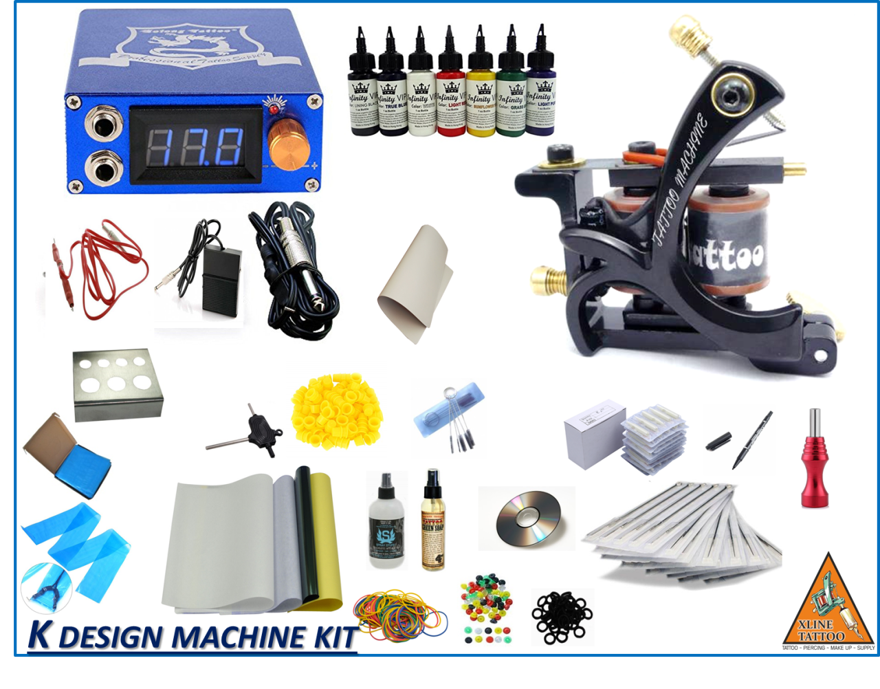 K DESIGN TATTOO DÖVME MAKİNASI FULL SET