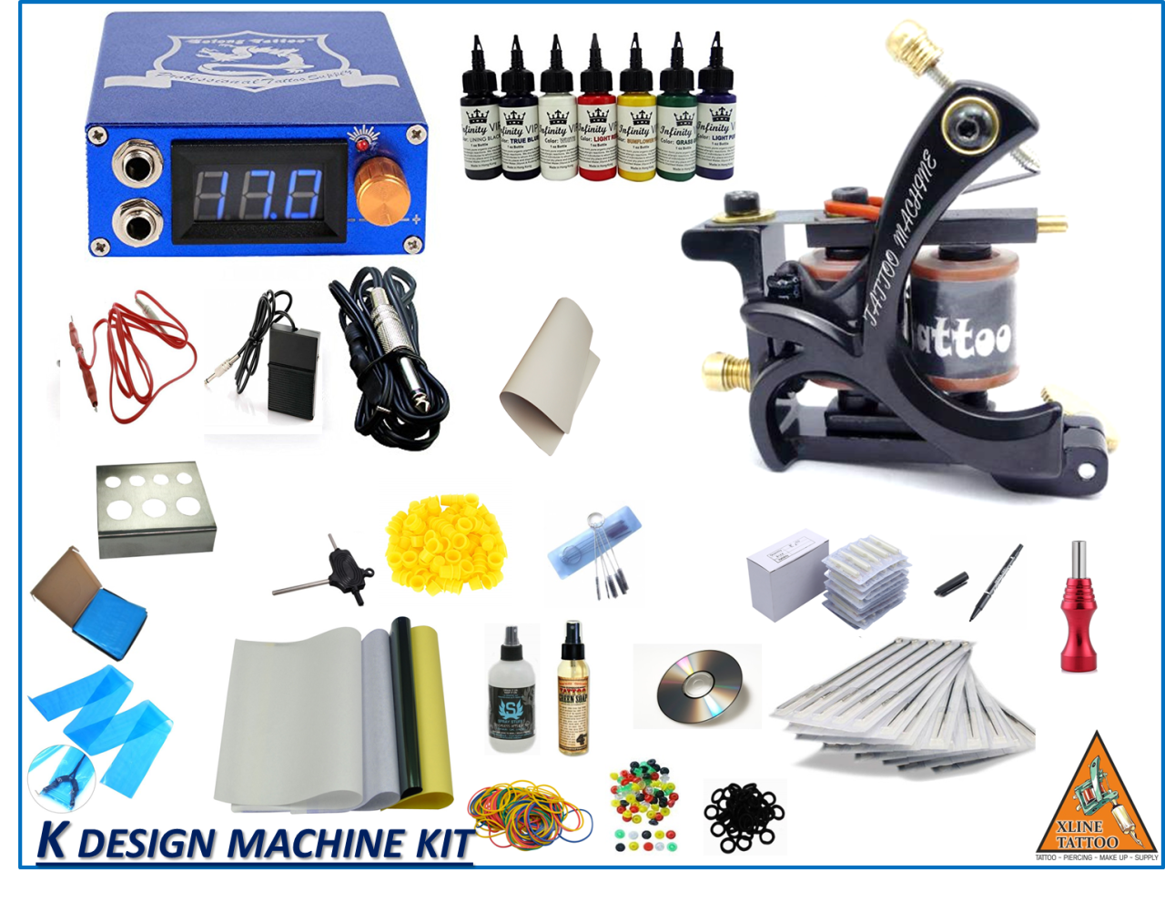 K DESIGN TATTOO DÖVME MAKİNASI FULL SET