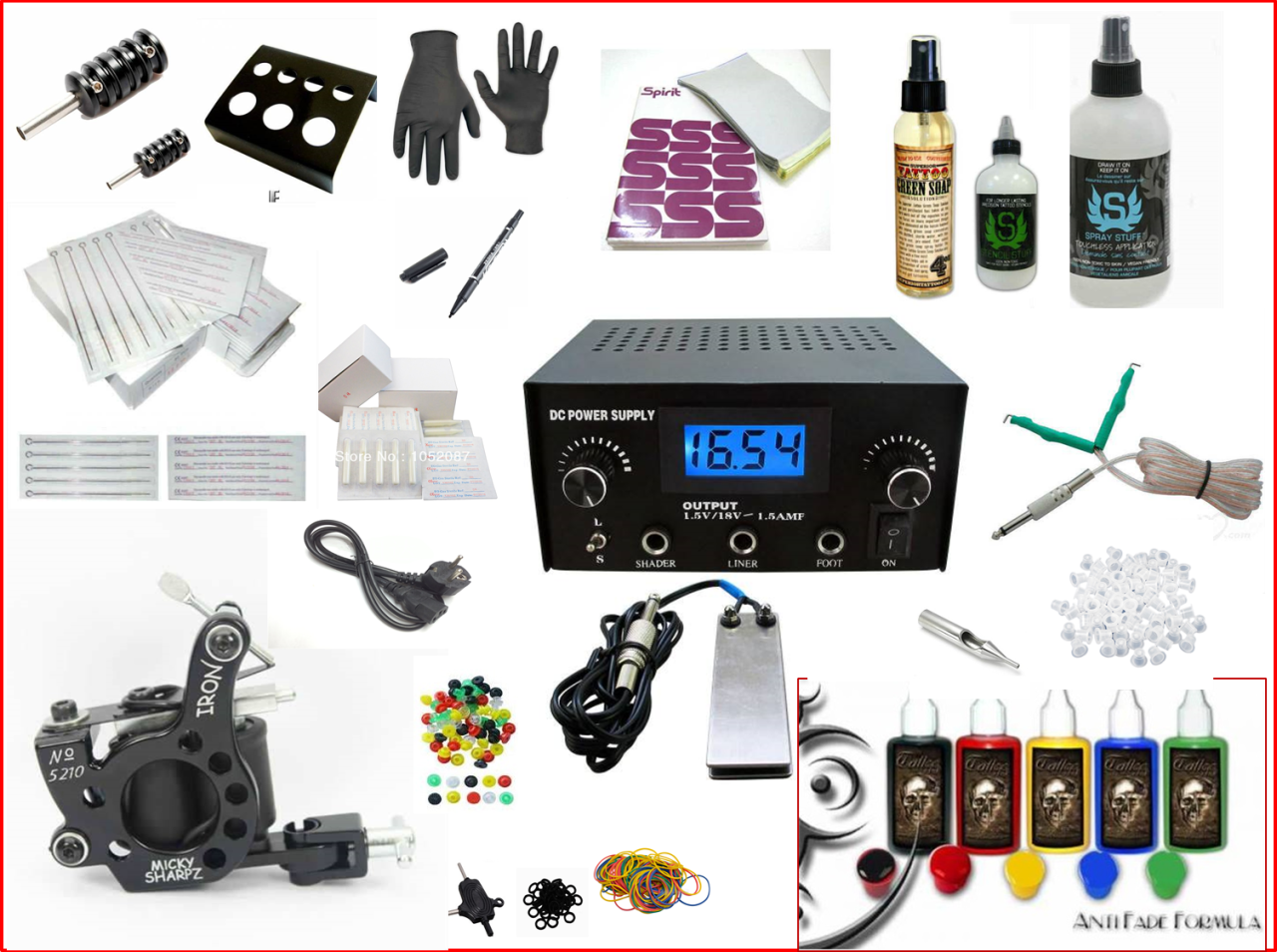 ÇANTALI MICKY SHAPRZ TATTOO DÖVME SETİ