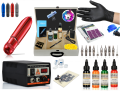 XL-5340B ÇANTALI HYBRID TATTOO PEN DÖVME MAKİNESİ SETİ