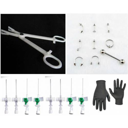 20 PARÇA MİNİ PIERCING SET - piercing seti