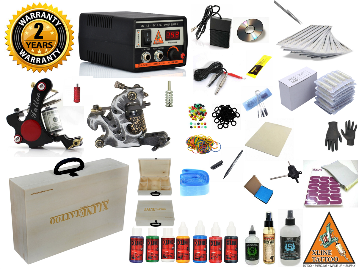 XL-969 DOUBLE WAY ÇANTALI TATTOO DÖVME MAKİNASI SETİ PROFESYONEL