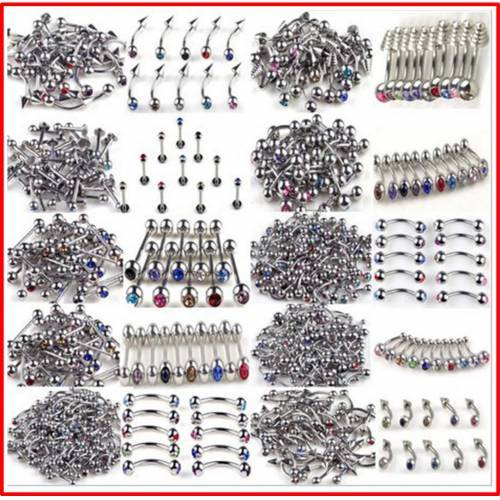 L316 PASLANMAZ ÇELİK PIERCING KÜPELERİ (25 ADET)